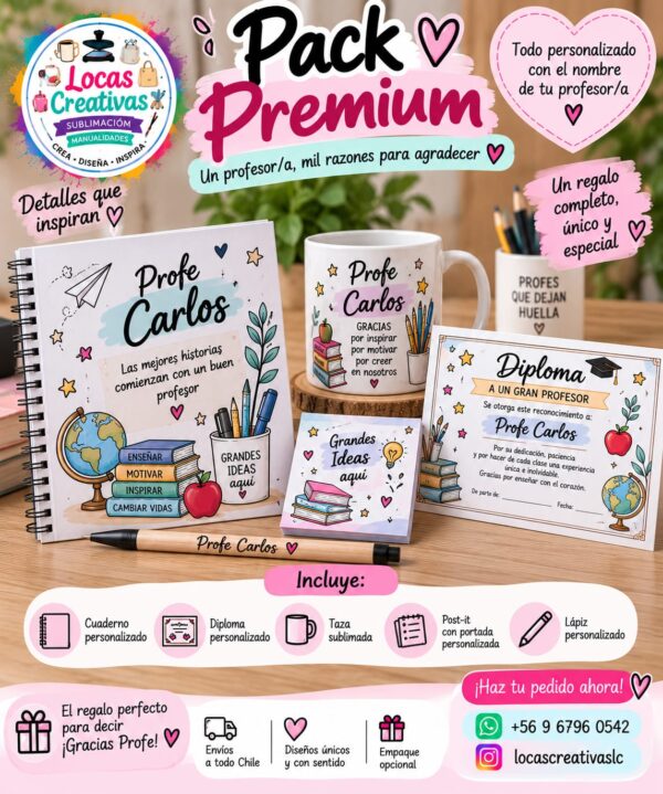 Pack 4 día del profesor